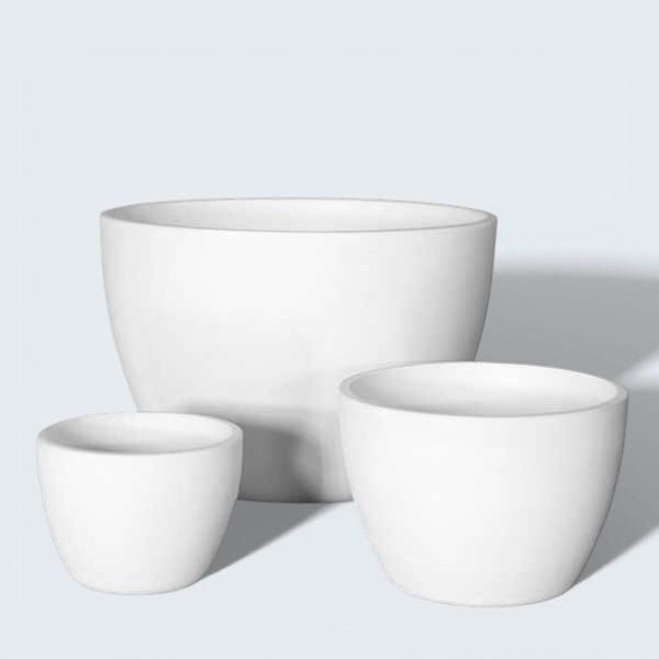 NCF INDUSTRIAL -Creusets coniques forme basse en alumine